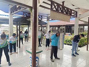 Semangat Hidup Sehat Lewat Senam Bersama di Puskesmas Sarmi