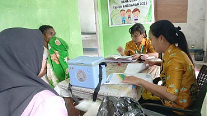 Puskesmas Sarmi Gelar Kegiatan Posyandu Rutin di Kampung Lembah Neidam