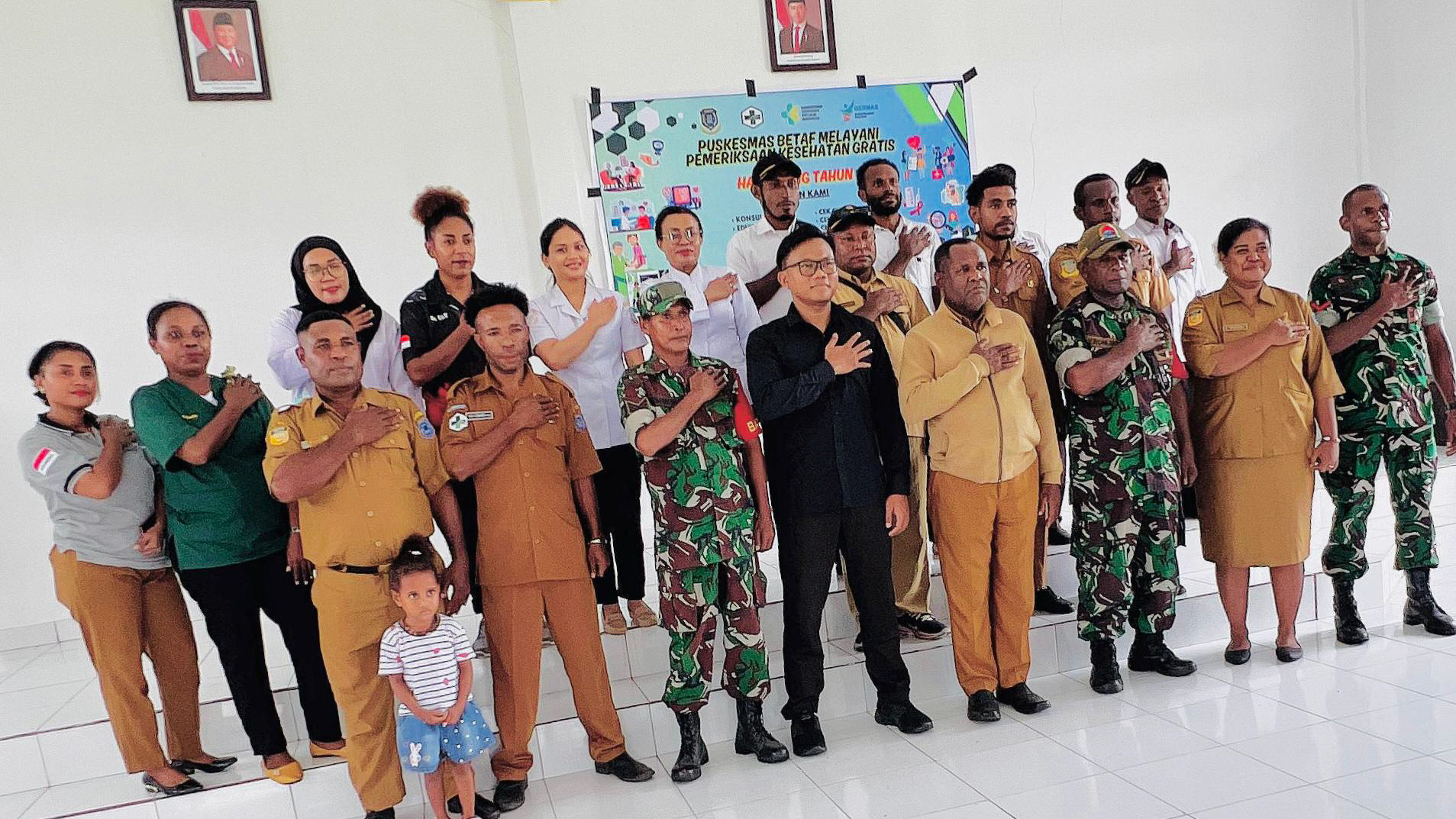 Puskesmas Betaf Gelar Cek Kesehatan Gratis bagi Pegawai Distrik dan Anggota Koramil