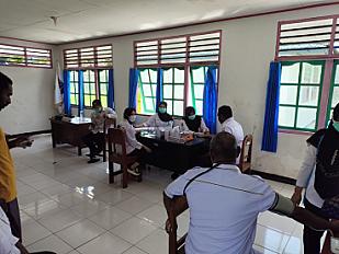Pelayanan CKG Puskesmas Sarmi di Kantor Kelurahan Mararena, Perum Damri dan Kantor Samsat Sarmi