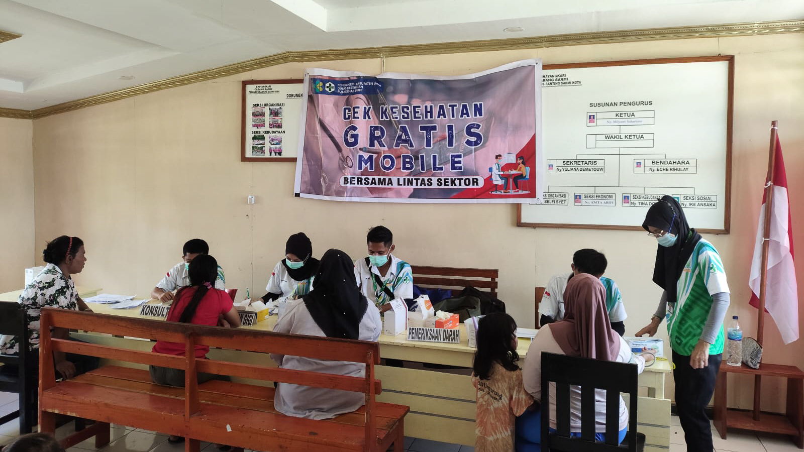 Pelaksanaan CKG Mobile di Polsek Sarmi