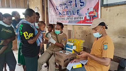 Pelayanan CKG dan Pusling Puskesmas Sarmi Hadir di Kampung Siaratesa, Distrik Sarmi Selatan