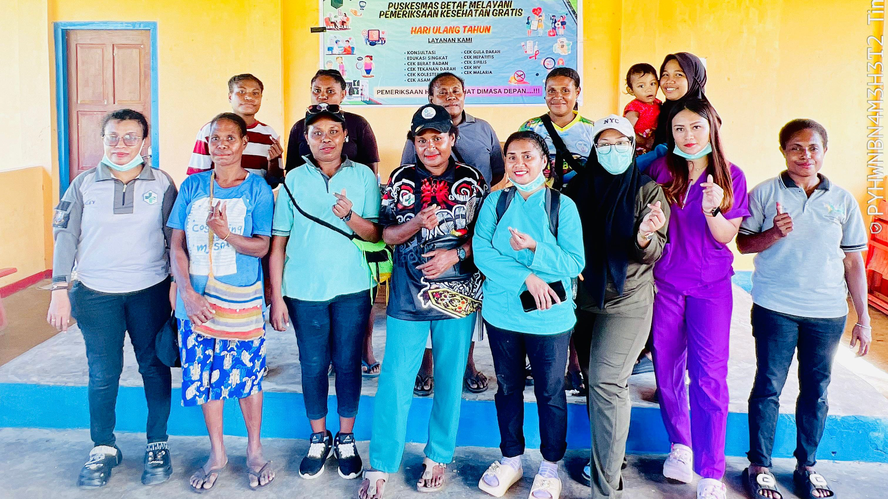 Puskesmas Betaf Laksanakan CKG, Pusling, dan Posyandu Rutin di Kampung Biri II/Komra