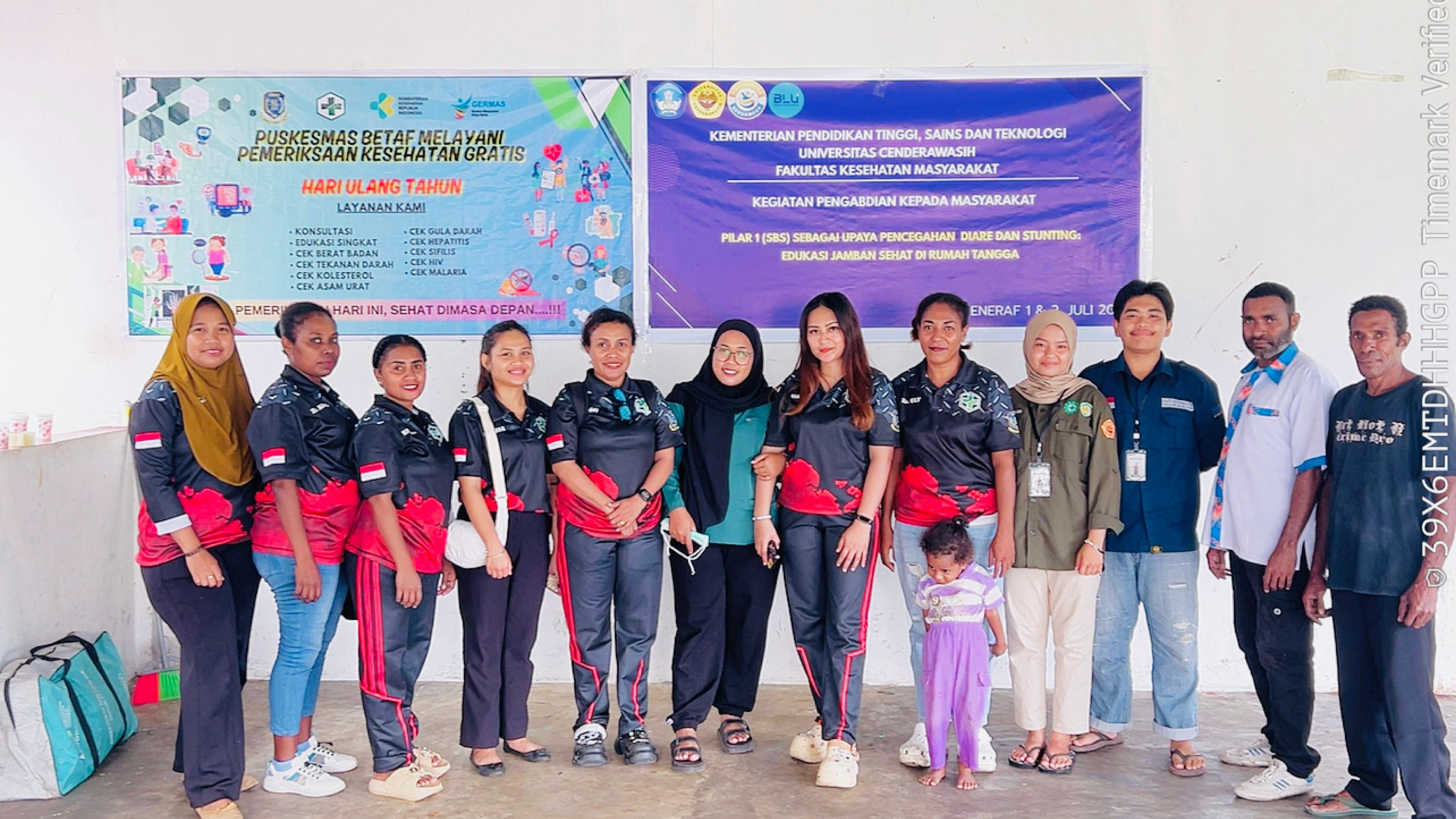 Puskesmas Betaf Gelar Layanan Cek Kesehatan Gratis di Kampung Beneraf I