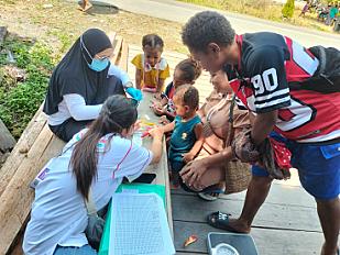 Puskesmas Betaf Gelar Survei Darah Massal Malaria di Kampung Komra/Biri II