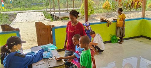 Puskesmas Betaf Gelar Survei Darah Massal Malaria di Kampung Komra/Biri II