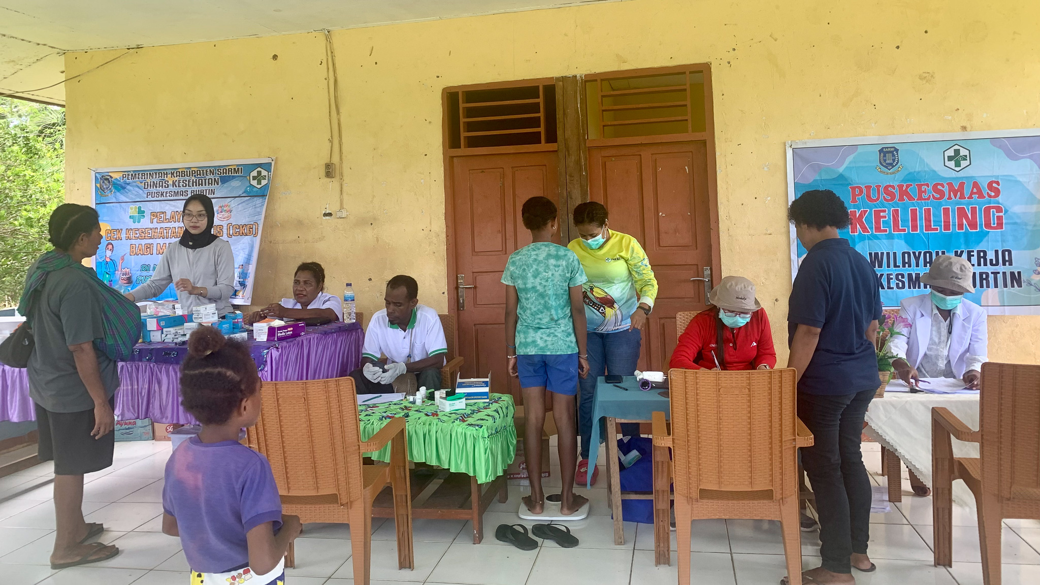 Puskesmas Burtin Gelar Pelayanan Puskesmas Keliling dan Cek Kesehatan Gratis di Kampung Nengke 2