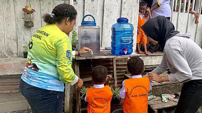 Puskesmas Burtin Tanamkan Kebiasaan Hidup Bersih Melalui Penyuluhan CTPS di PAUD Harius Nengke