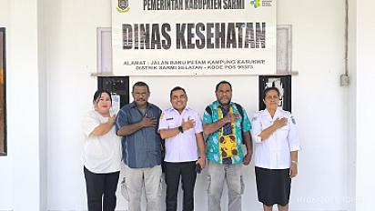 Kunjungan Tim Sub Bagian Keuangan dan Perencanaan Dinas Kesehatan Provinsi Papua