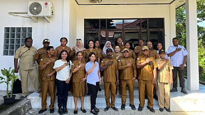 Apel Rutin Senin Pagi Dinkes Sarmi Tekankan Disiplin ASN dan Evaluasi Program